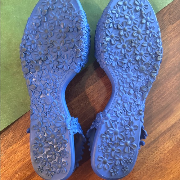 Melissa Women's Vibrant Blue Floral Sandals - Picture 4 of 6